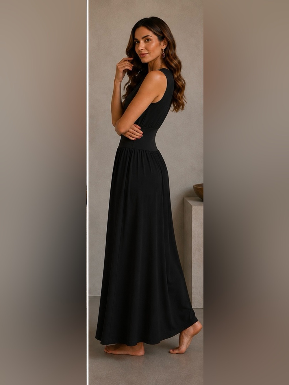 Toteme Black Maxi Dress